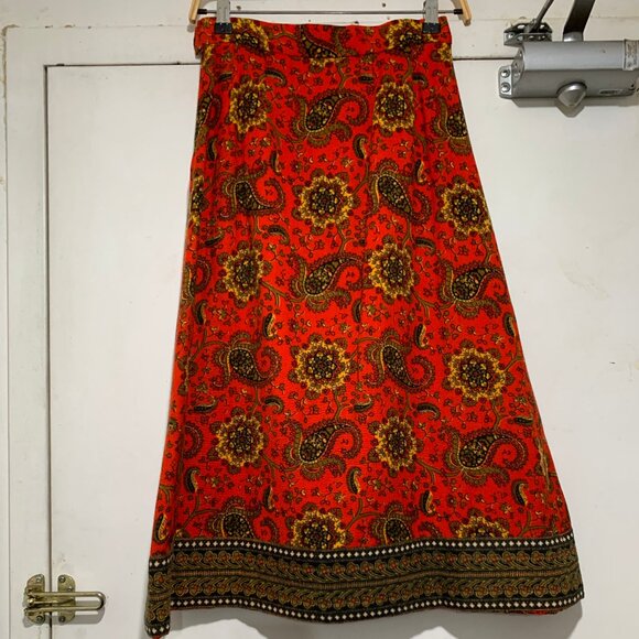 VINTAGE CREEDS WOOL PRINTED SKIRTS SIZE 26 - Picture 4 of 9